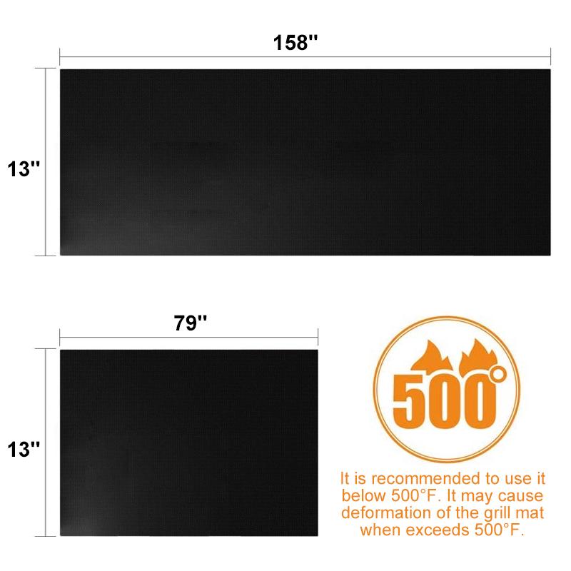 🔥Hirundo non-stick BBQ grill mats with cutting box🔥