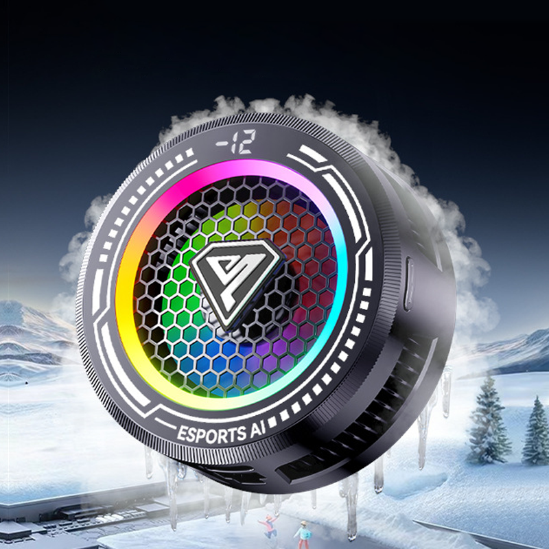 Magnetic Phone Cooling Fan with RGB