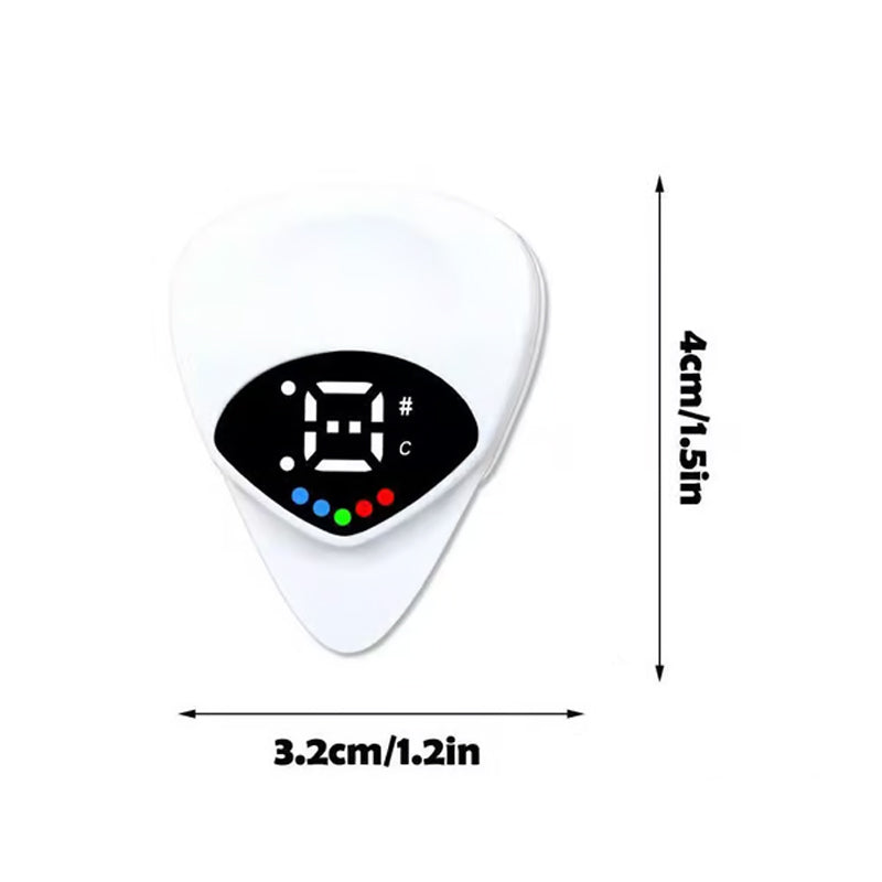 Portable 2-in-1 Guitar Pick & Tuner