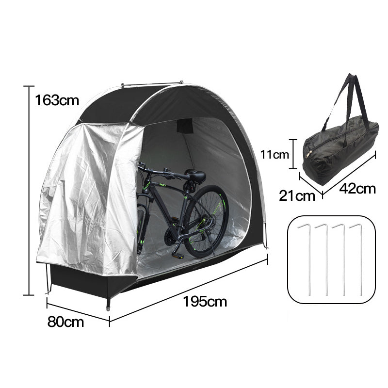 🥳2026 HOT SALE🥳💞50K+ SOLD!⛺☔ 50% OFF! Outdoor Bike Storage Tent – Waterproof & UV‑protected Oxford fabric. Holds 2 adult bikes or a lawnmower – keep your gear safe all year! 🚲✨