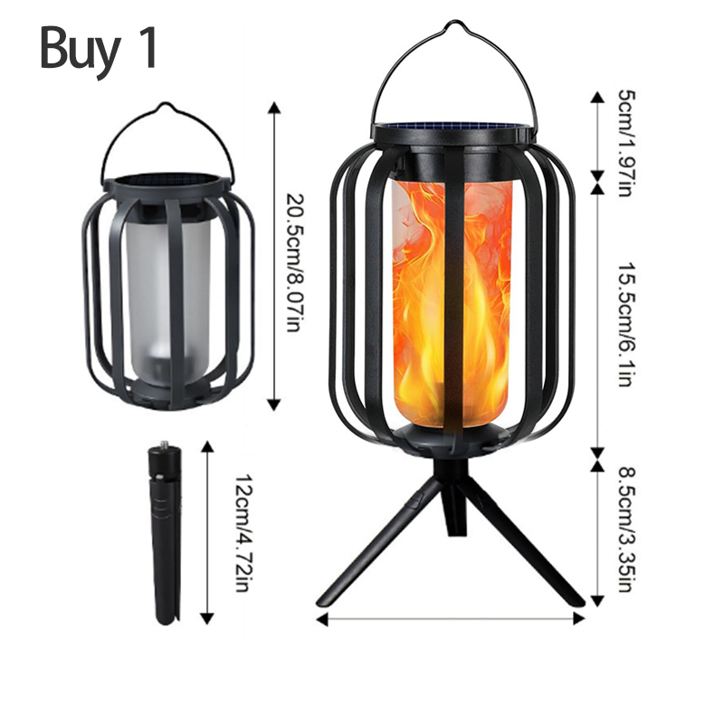 🏮☀️ Solar Flickering Flame Lantern – Waterproof & auto-on – Realistic warm glow, perfect for patios, gardens or pathways – no wiring needed 🌙