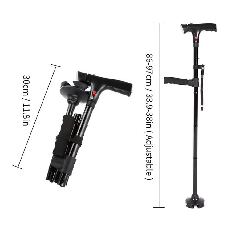 📢50% Off Now!🦯 Multifunctional Folding Cane – Safe Steps, Day & Night ⏰