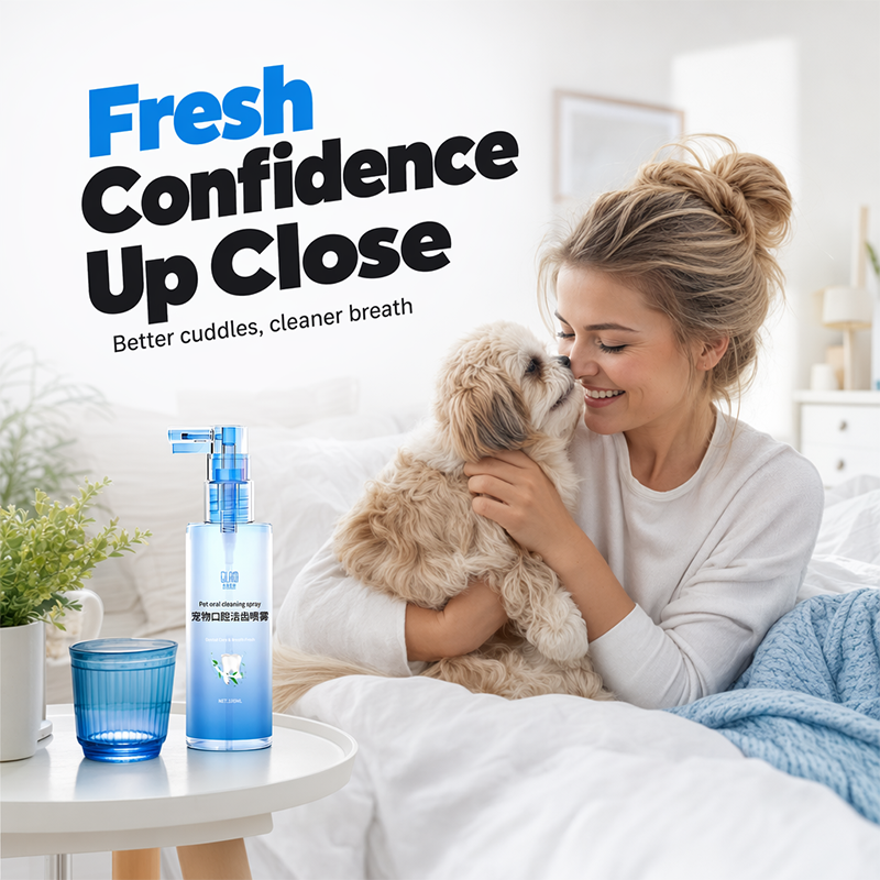 Pet Oral Cleaning Spray for Dogs & Cats