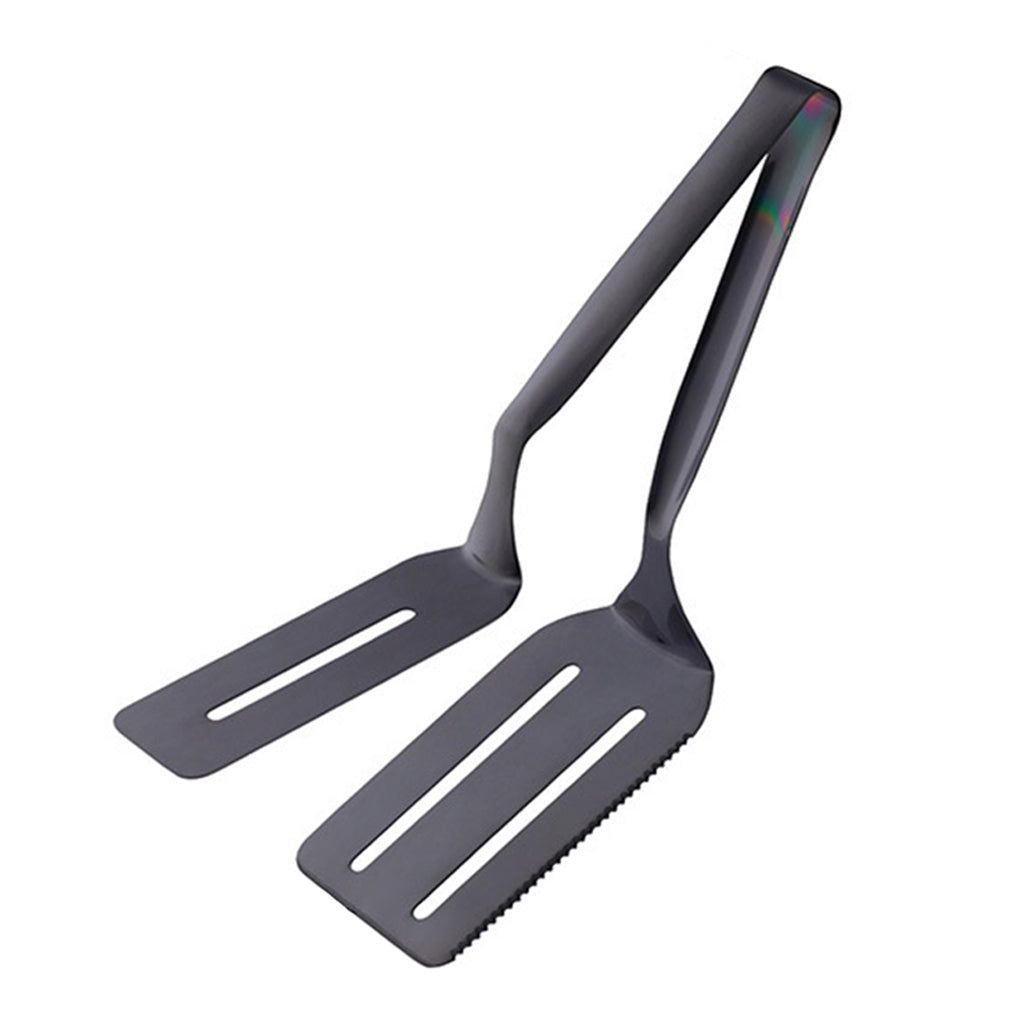 Stainless Steel Steak Tongs with Serrated Edge