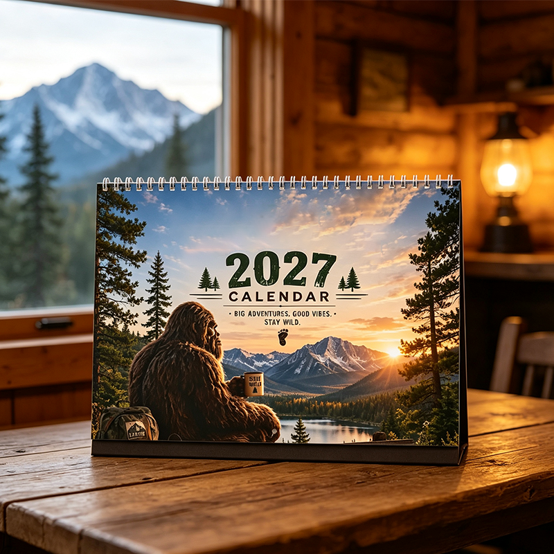 🌲😄 Funny Woodland 2027 Wall Calendar – 12 Months of Playful Forest Art
