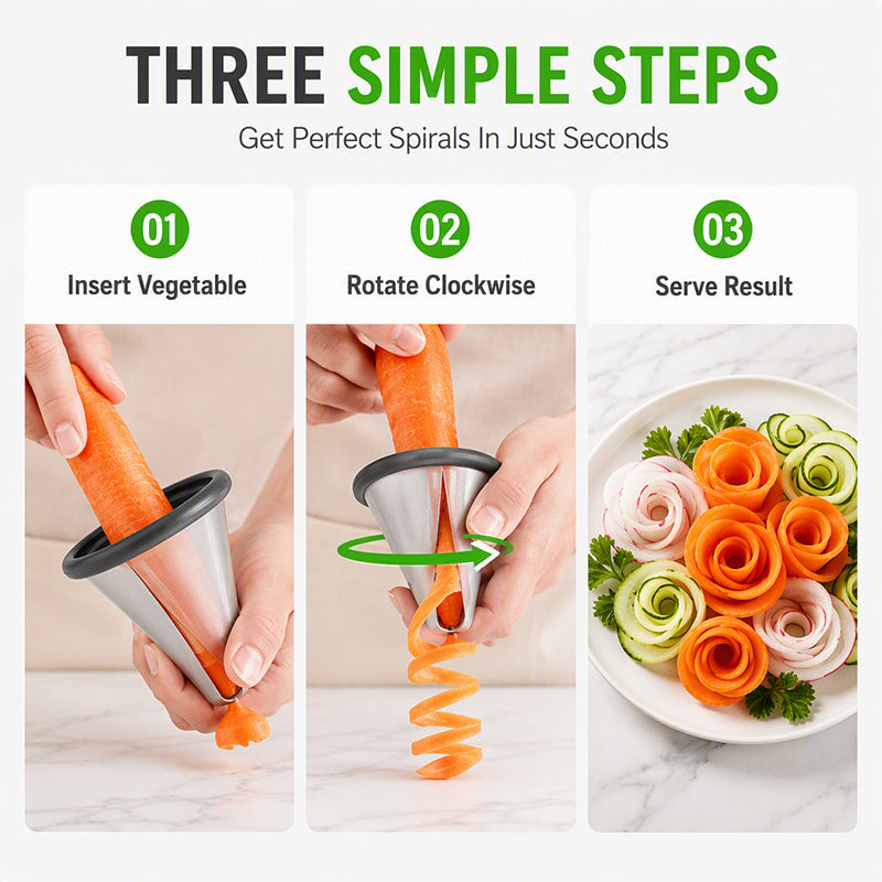 Spiral Funnel Vegetable Curler