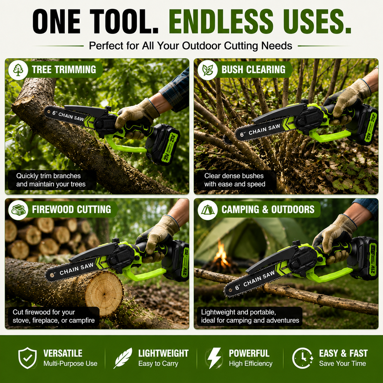 Cordless Mini Electric Chainsaw