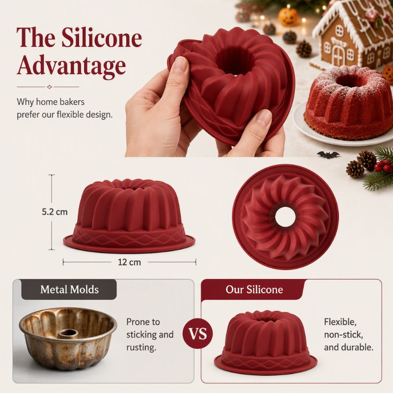 Non-Stick Silicone Chiffon Cake Mold