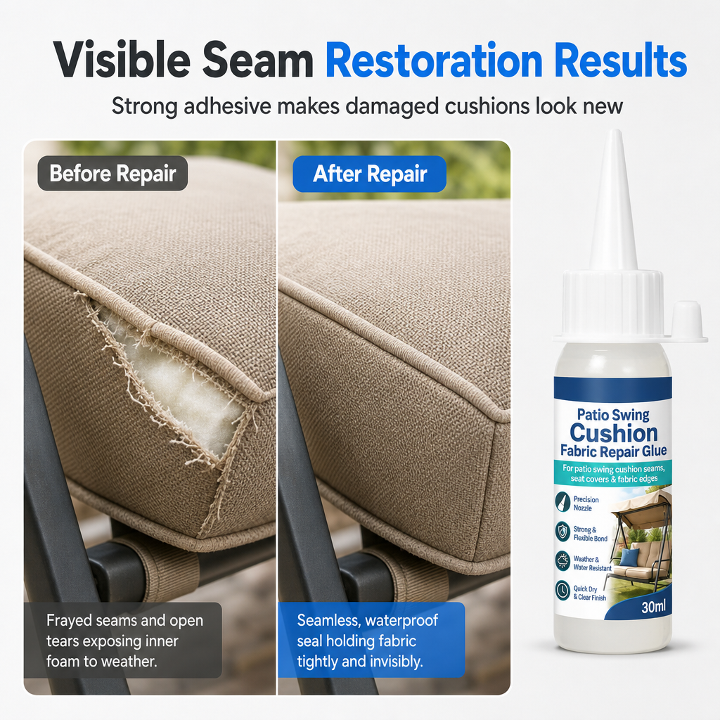 🪑 Outdoor Cushion Repair Adhesive – Fix & Restore Fabric