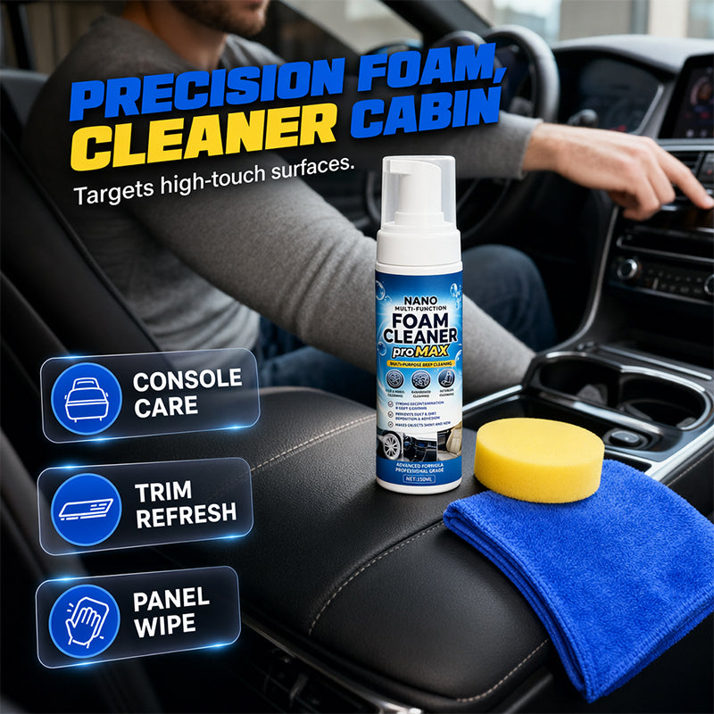 Multi-Functional Foam Cleaner for Car Interior Leather and Vinyl Restorer 50ml