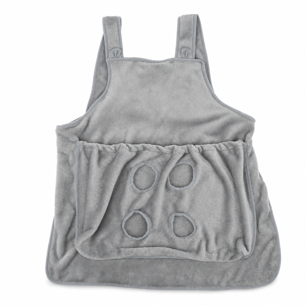 ⏳Time-Limited Special⏰Hair Resistant Pet Cuddling Apron with Leg Holes – Anti-Scratch Grooming Apron 🐈✨