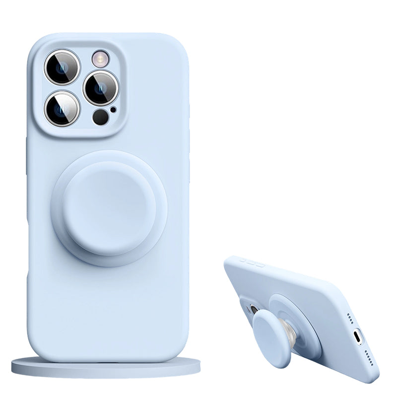 Slim Silicone Case with Magnetic Grip for iPhone Series