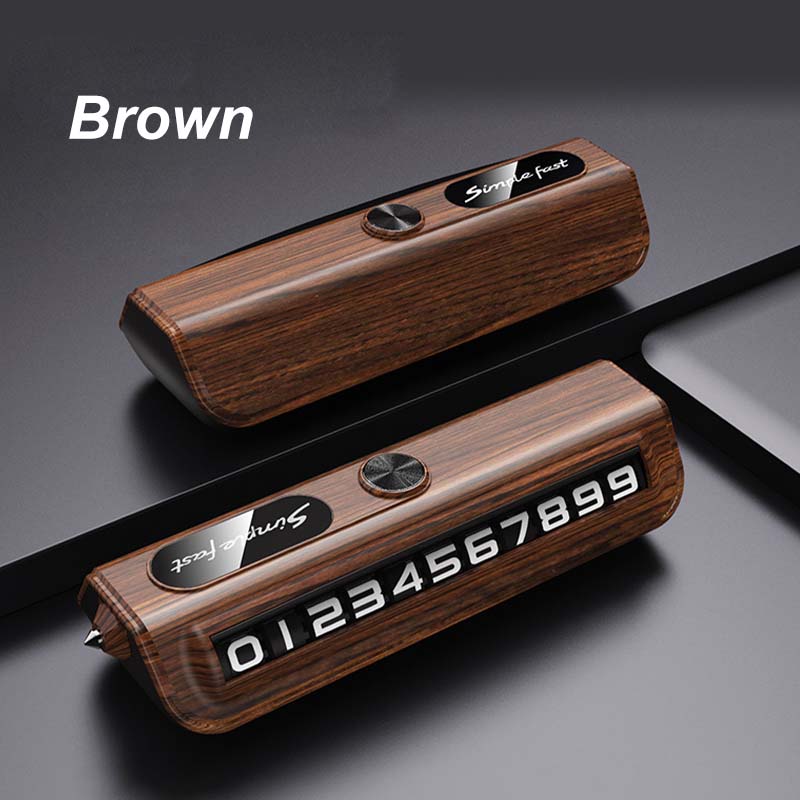 Multi-functional Temporary Parking Phone Number Plate