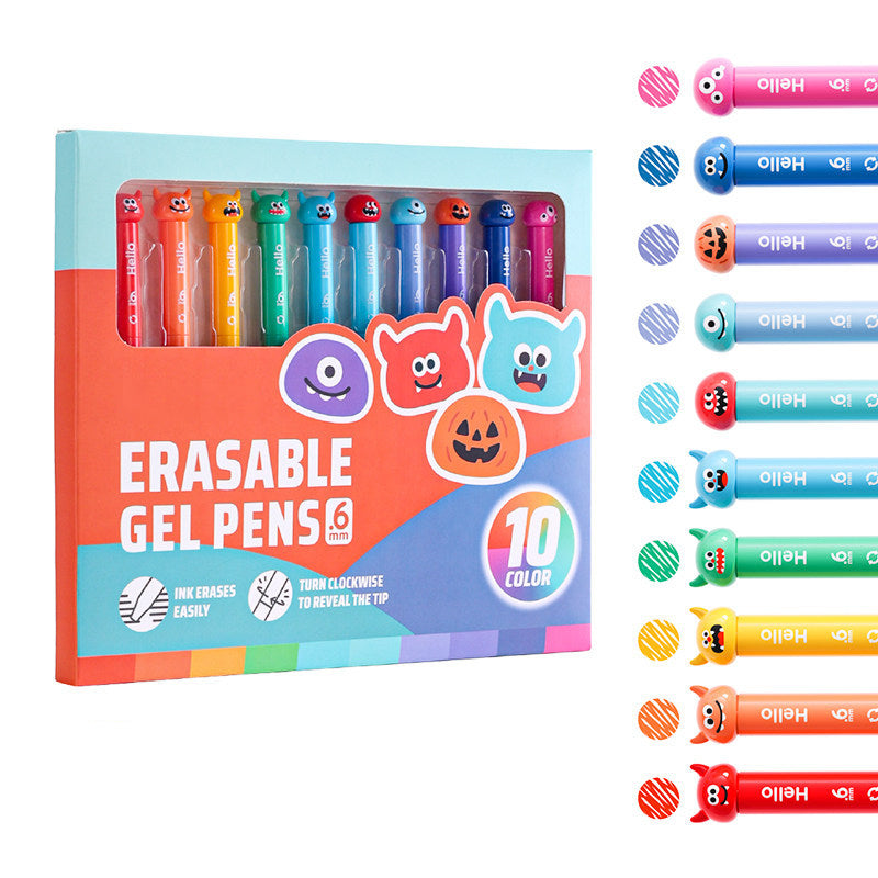 Multicolor Erasable Gel Pen Set