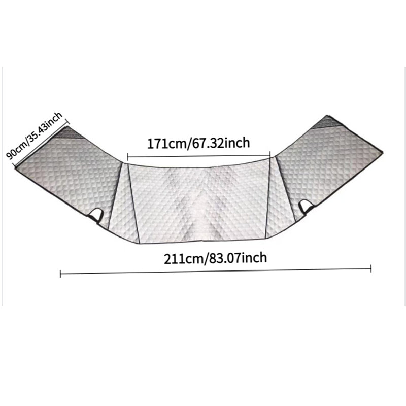 🎃Halloween Deal 50% OFF!🚐External Thermal Motorhome Windscreen Cover – All-Season Cab & Privacy Screen