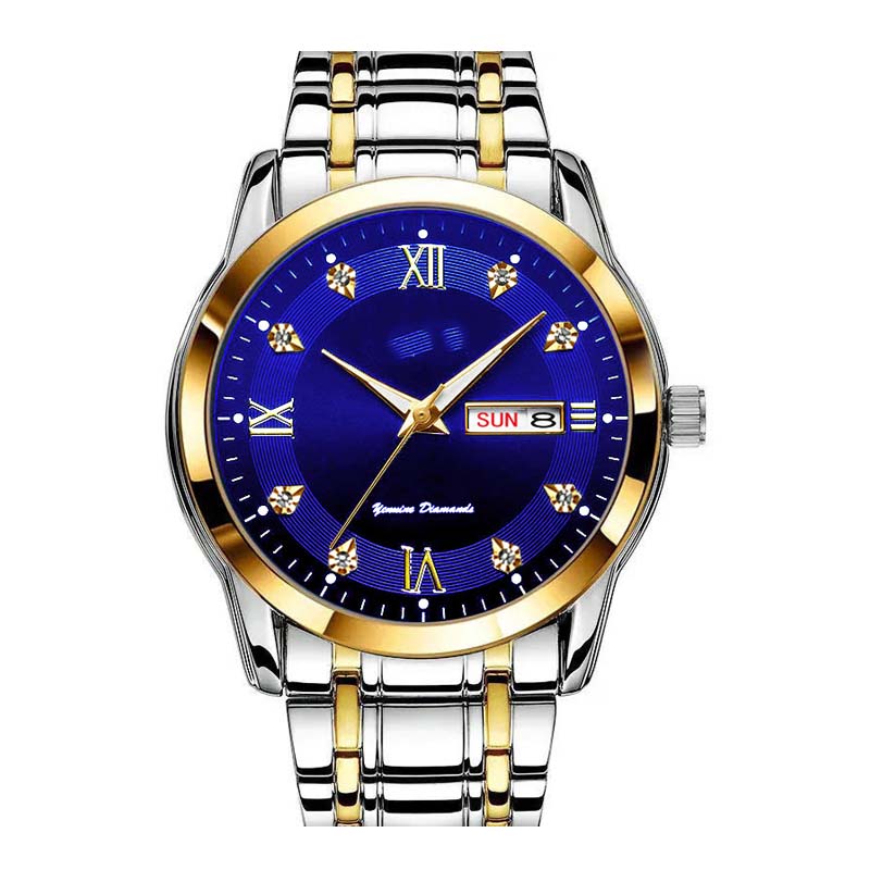 Men's Two-Tone Waterproof Luminous Watch