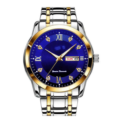 Men's Two-Tone Waterproof Luminous Watch
