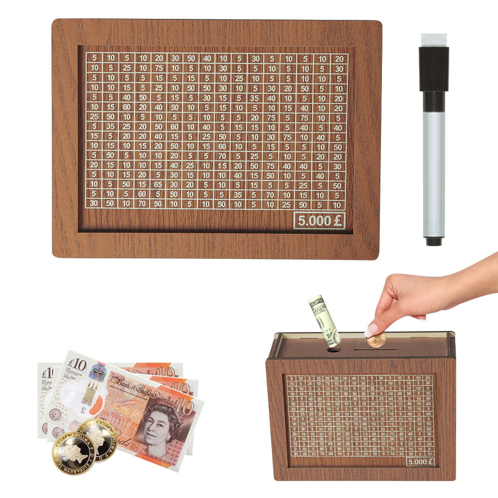 Wallet Fattening Program——Cash Vault Wooden Savings Box