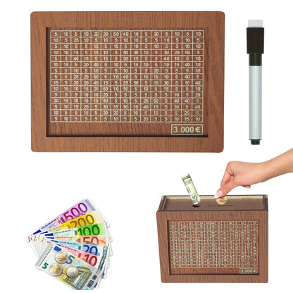 Wallet Fattening Program——Cash Vault Wooden Savings Box