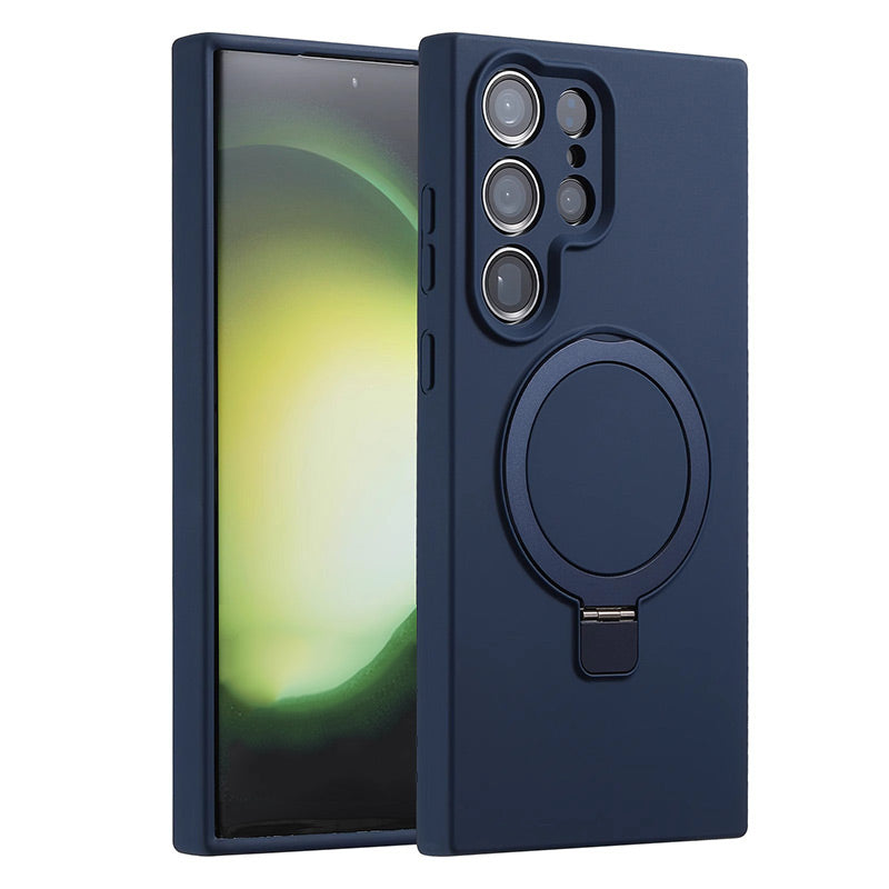 Soft Silicone Magnetic Phone Case with Stand