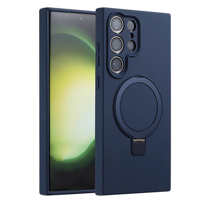 Soft Silicone Magnetic Phone Case with Stand