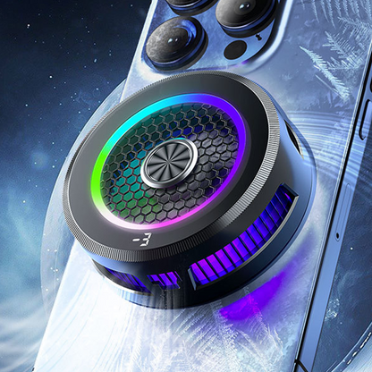 Magnetic Phone Cooling Fan with RGB