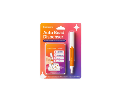 💎 Automatic Crystal Art Bead Dispenser Pen & Tray Set