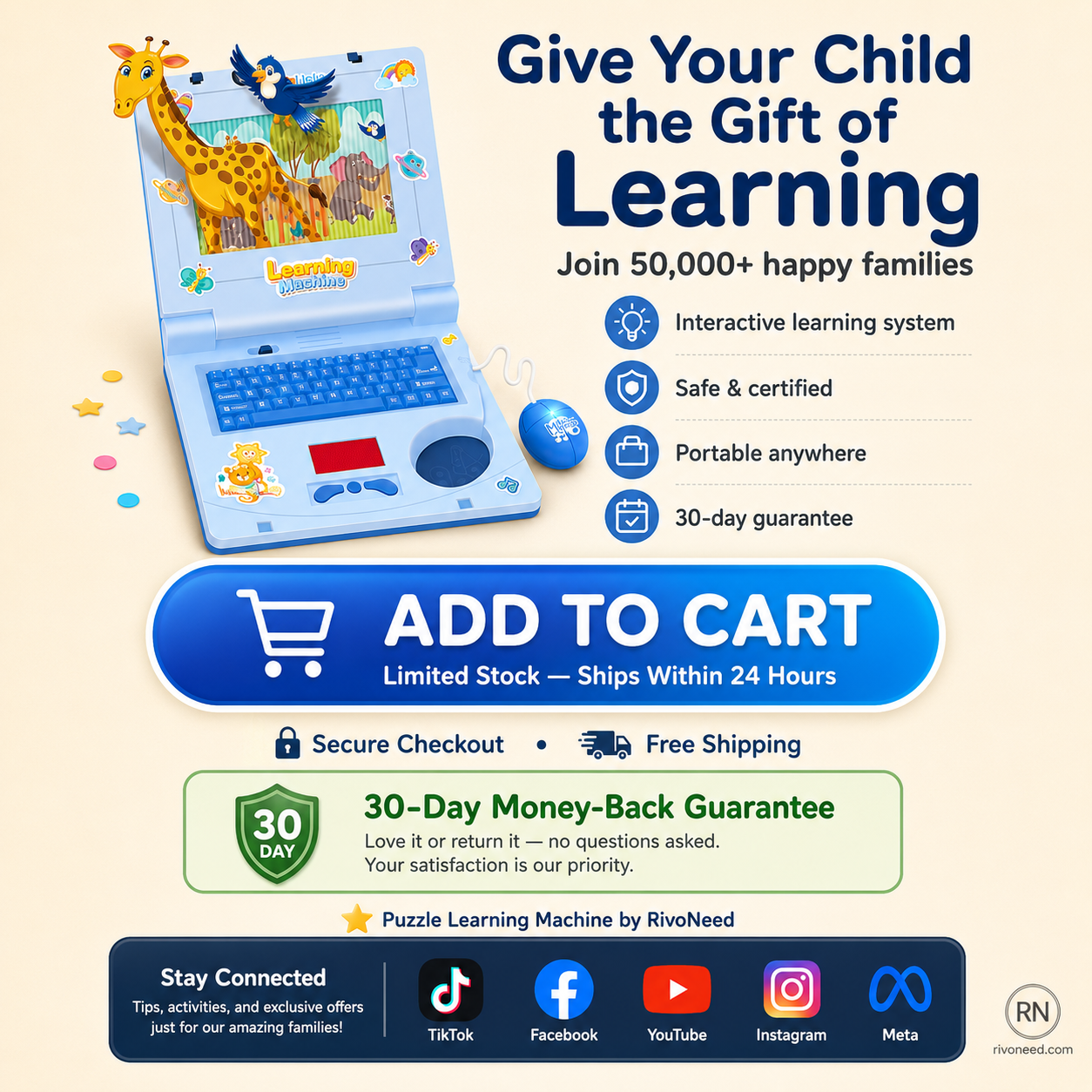 🔥Surprise 50% off！👦Toys that give kids a head start！Bilingual Learning Machine for Infants and Toddlers