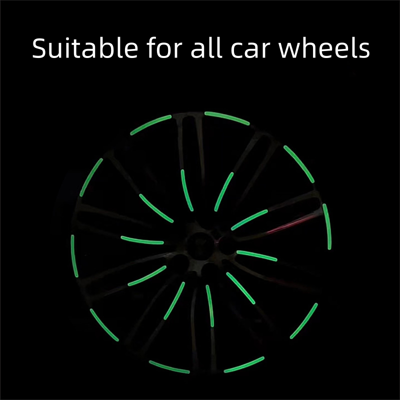 ⏳Limited Sale🔥Popular Fluorescent Car Wheel Hub Tag
