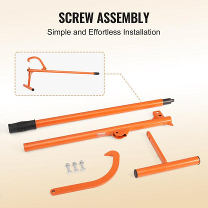 🔥VEVOR 46.5-Inch Carbon Steel Log Lifter - Heavy-Duty Forestry Tool for Log Handling with Adjustable Hook & Rubber Grip