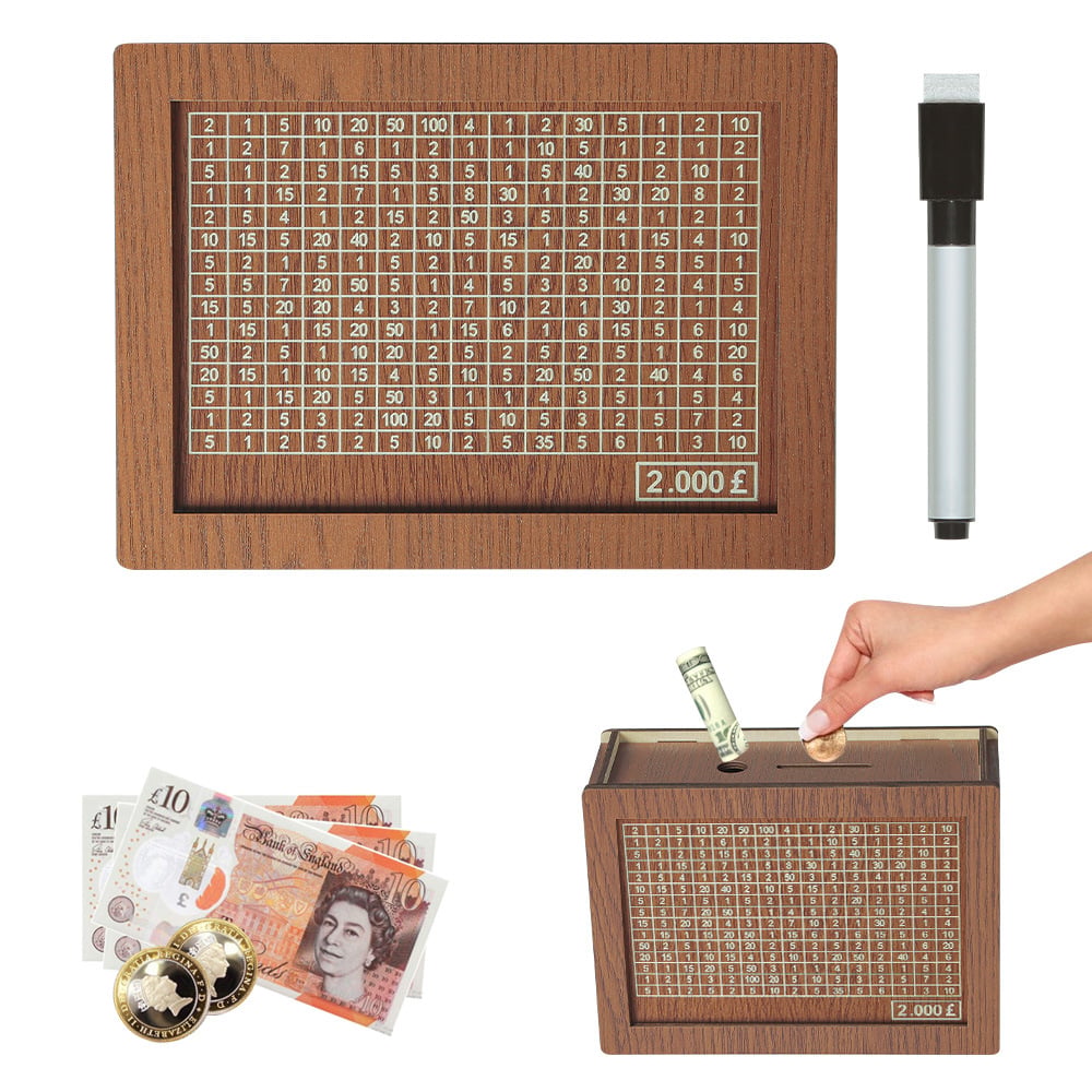 Wallet Fattening Program——Cash Vault Wooden Savings Box