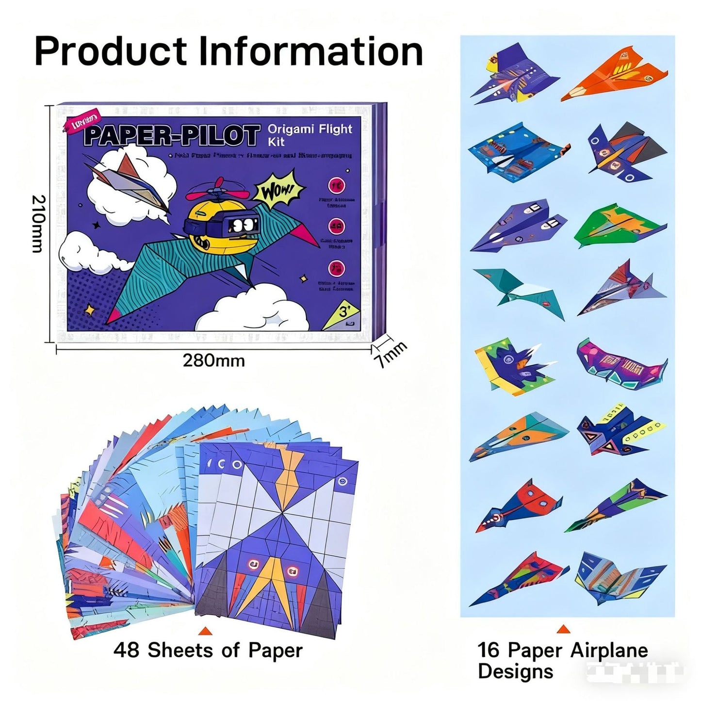 🎉 2026 Sale — Over 32 700 Sold!🔥 Creative DIY Paper Airplane Set For Kids