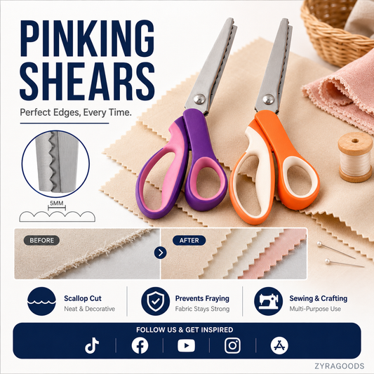 Multipurpose Pinking Shears Serrated Scissors