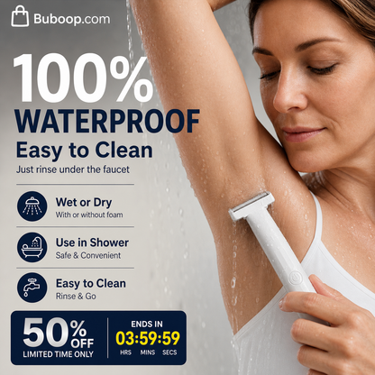 ⚡ Men's Electric Body Groomer – Skin-Protective Waterproof Trimmer for Sensitive Areas