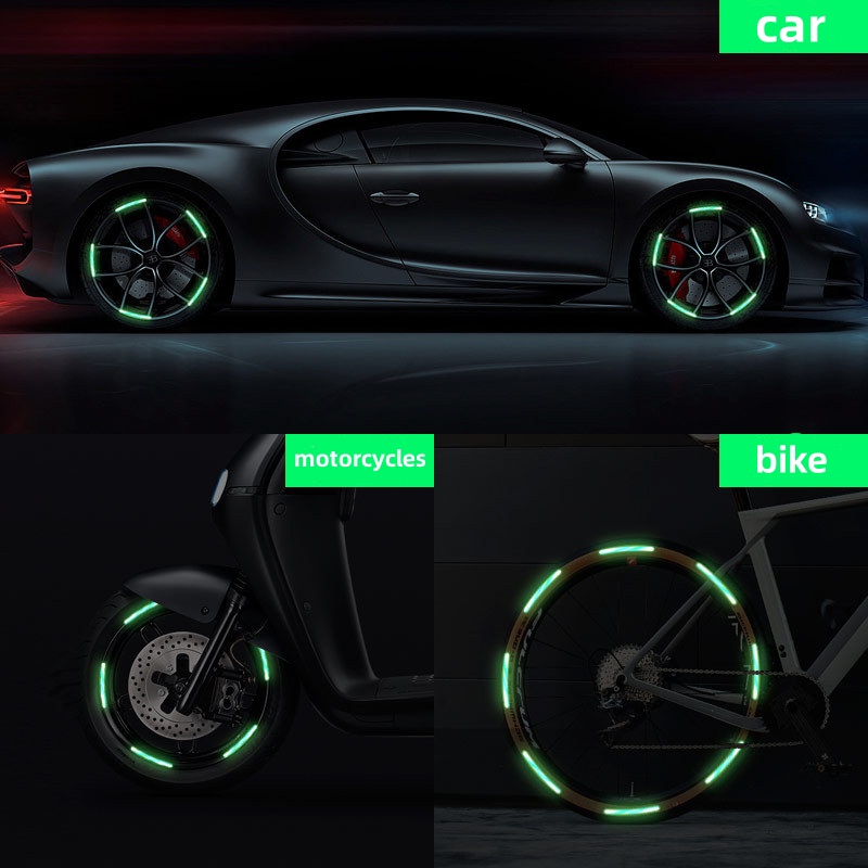 ⏳Limited Sale🔥Popular Fluorescent Car Wheel Hub Tag