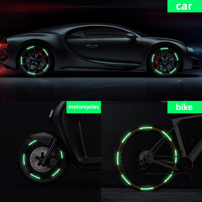 ⏳Limited Sale🔥Popular Fluorescent Car Wheel Hub Tag