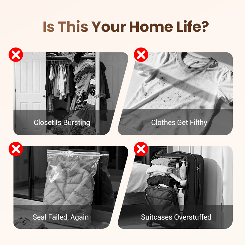 Travel Vacuum Storage Bags with Portable Electric Pump