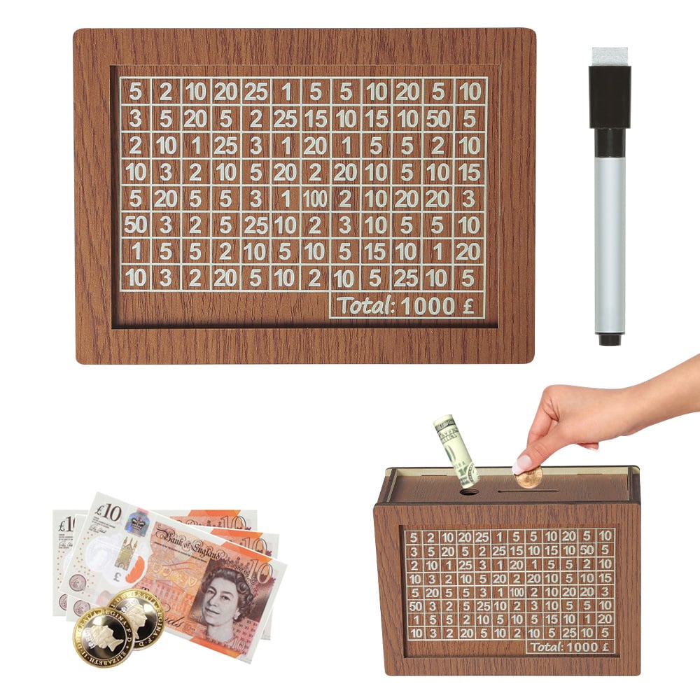 Wallet Fattening Program——Cash Vault Wooden Savings Box