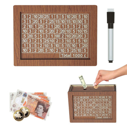 Wallet Fattening Program——Cash Vault Wooden Savings Box