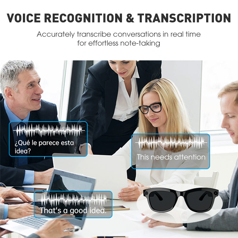 Smart AI Glasses with Photo & Video Capture