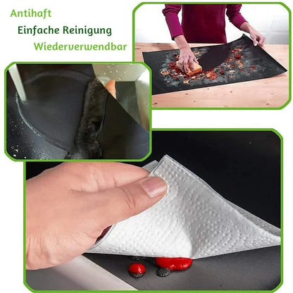 🔥Hirundo non-stick BBQ grill mats with cutting box🔥
