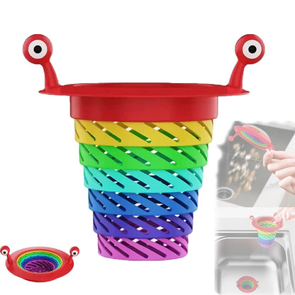 📢📢Buy 1 Get 1 Free !! ⏰50K+ SOLD! Sink Strainer – Monster design, foldable rainbow & large capacity. No more clogs – grab yours! ✅