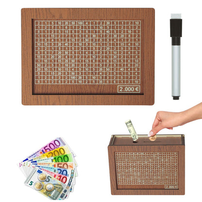 Wallet Fattening Program——Cash Vault Wooden Savings Box