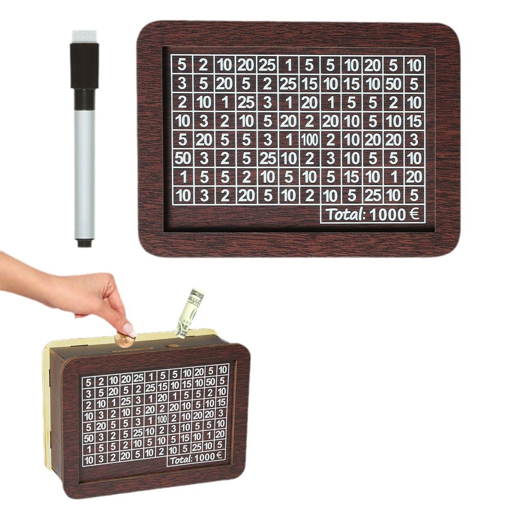 Wallet Fattening Program——Cash Vault Wooden Savings Box