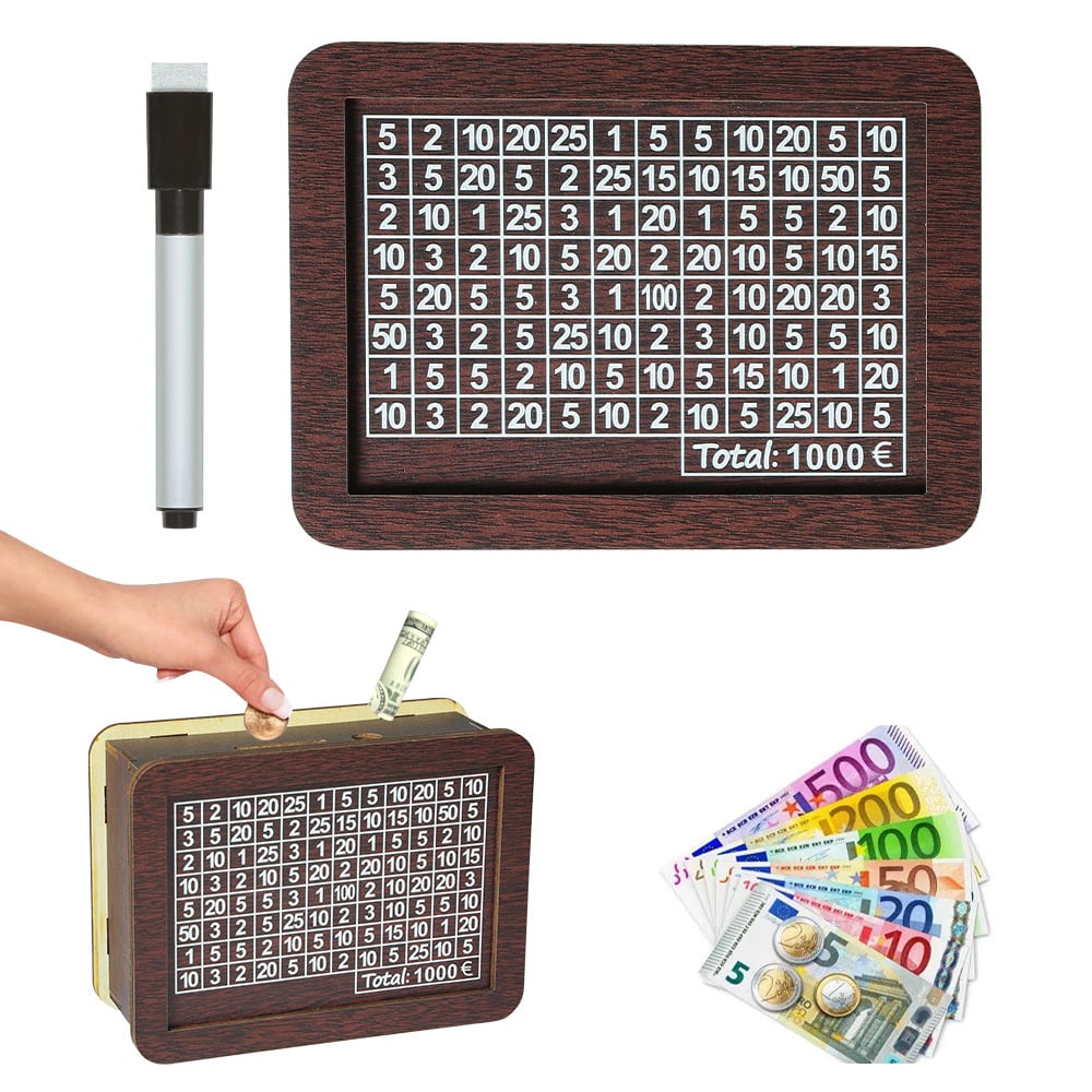 Wallet Fattening Program——Cash Vault Wooden Savings Box