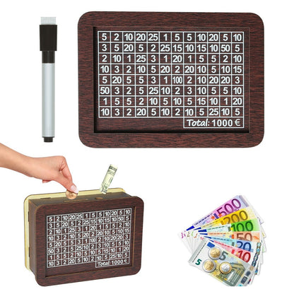 Wallet Fattening Program——Cash Vault Wooden Savings Box