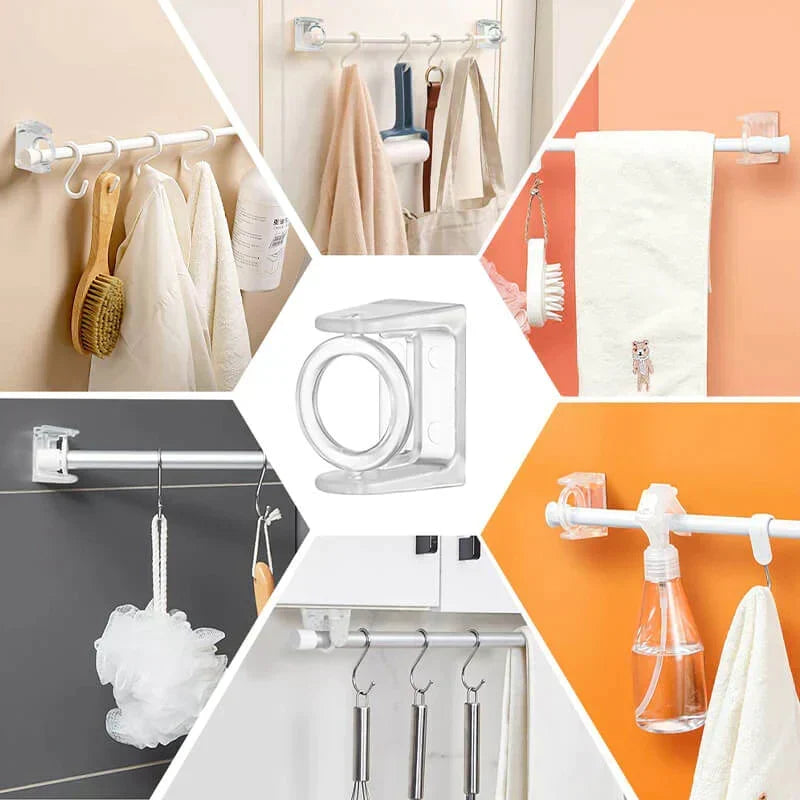 360° Rotating Ring Self Adhesive Rod Holder