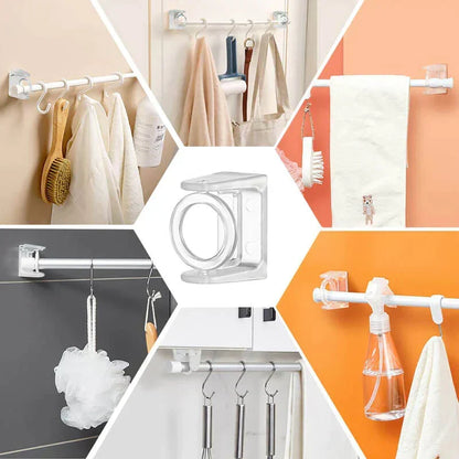 360° Rotating Ring Self Adhesive Rod Holder