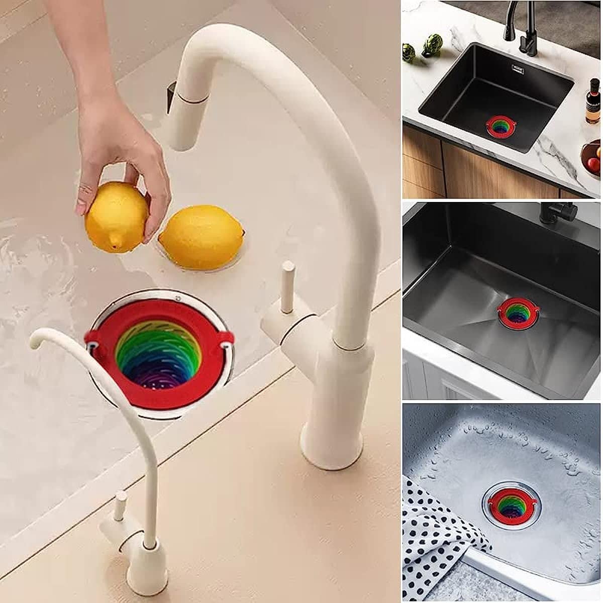 📢📢Buy 1 Get 1 Free !! ⏰50K+ SOLD! Sink Strainer – Monster design, foldable rainbow & large capacity. No more clogs – grab yours! ✅