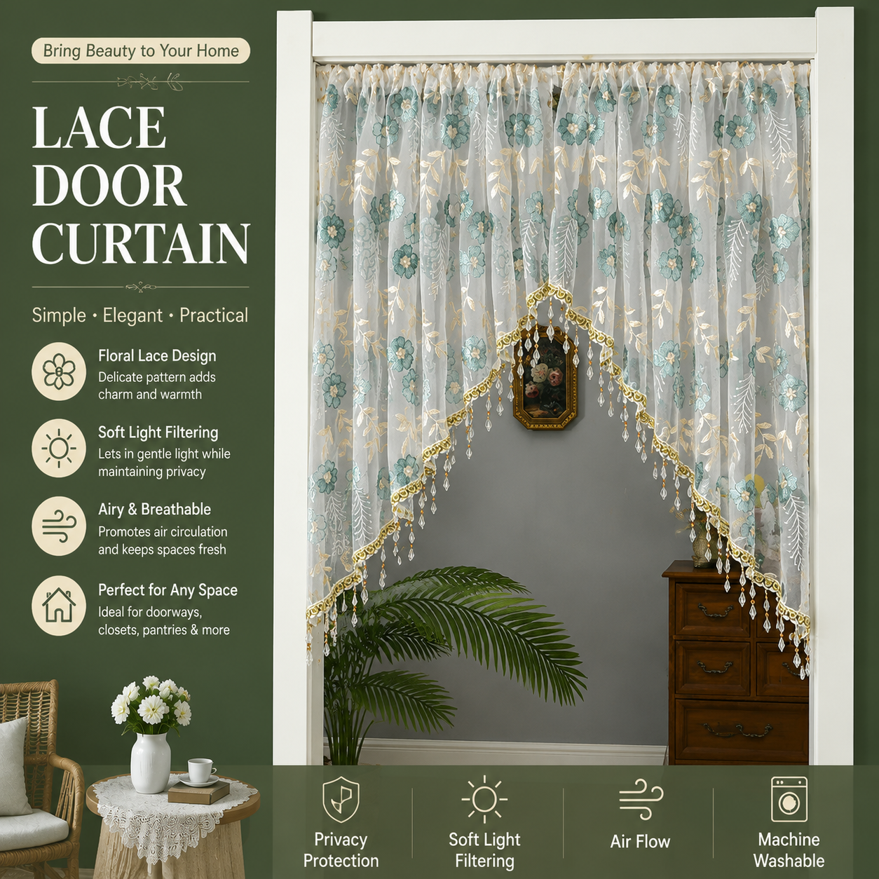 🎉 2026 Sale — Over 15,000 Sold! 🚪 Boho Charm for Your Door – No Tools, No Drilling, Pure Elegance! 🌸
